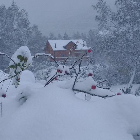 LʼHospitalet-près-lʼAndorre Chalet Bois Au Milieu Des Pyrenees מראה חיצוני תמונה