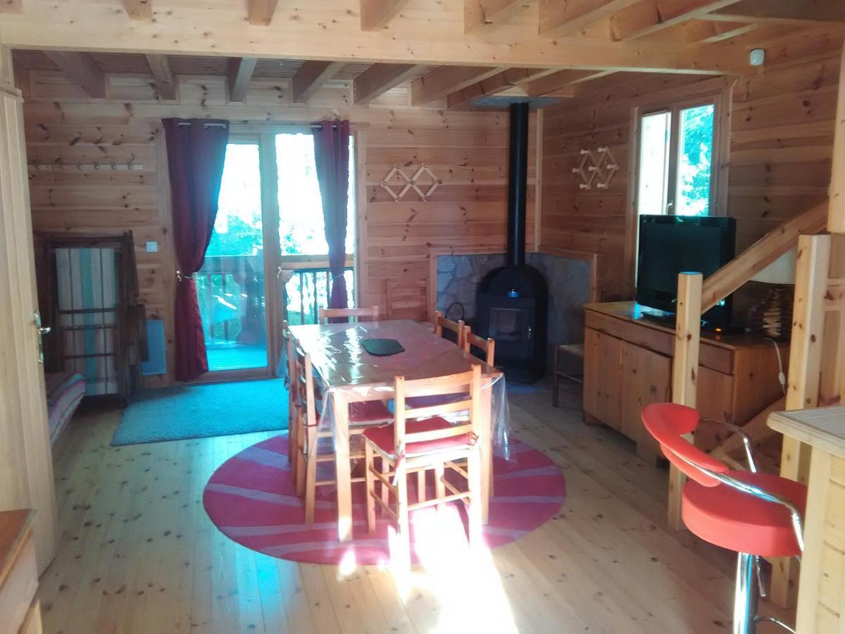 LʼHospitalet-près-lʼAndorre Chalet Bois Au Milieu Des Pyrenees מראה חיצוני תמונה